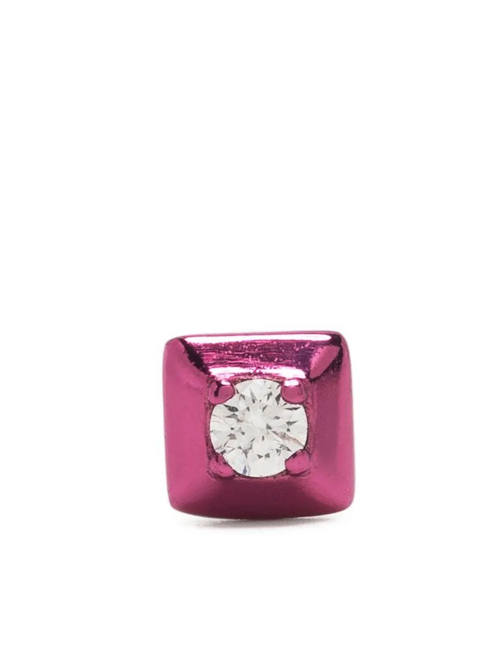 

EÉRA 18kt yellow gold Mini diamond stud earring - Pink