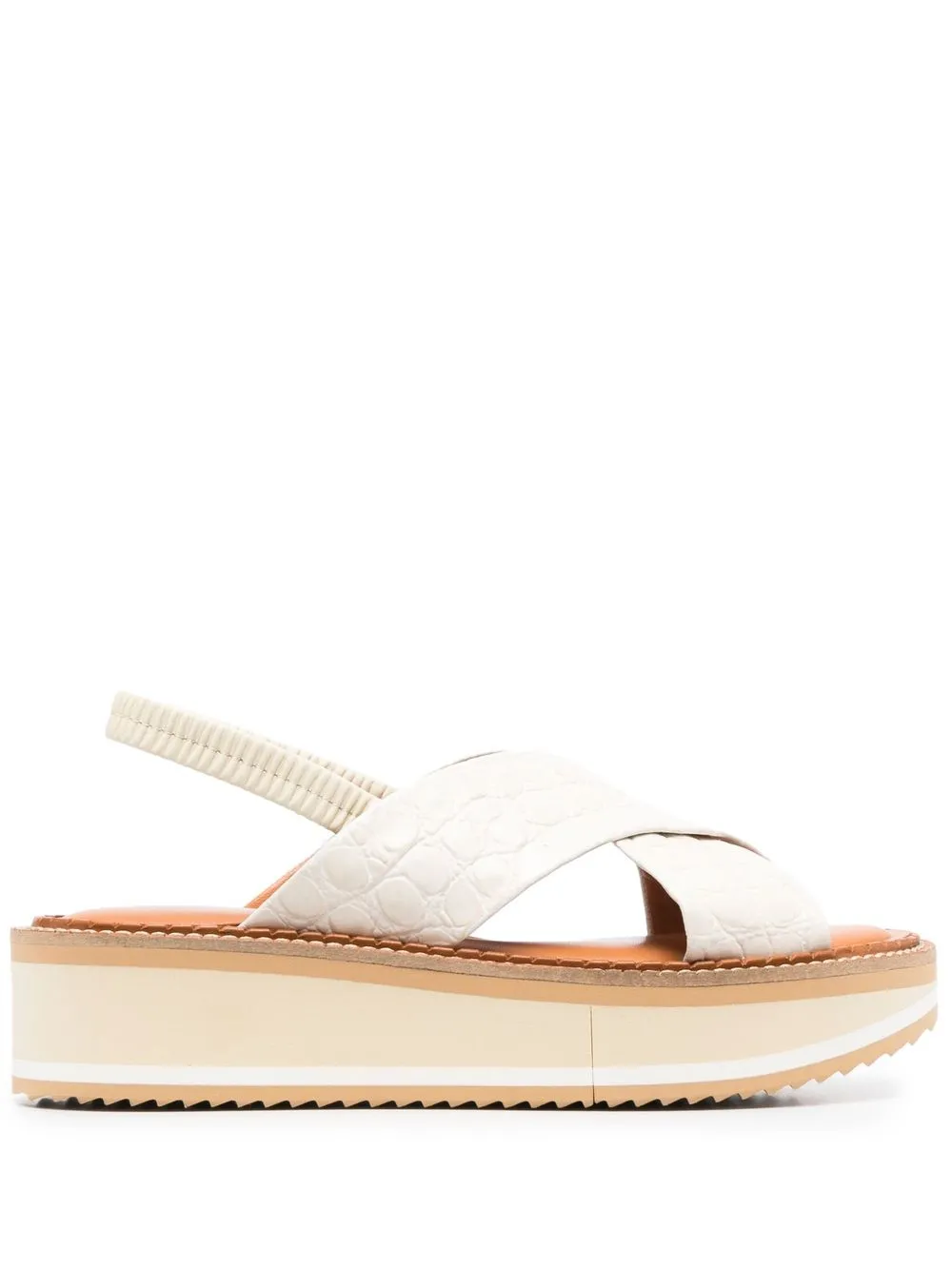 

Clergerie 50mm leather slingback sandals - Neutrals