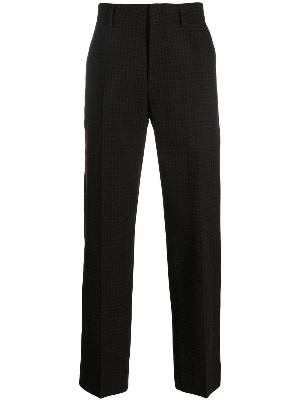 

Wood Wood cotton check-pattern trousers - Brown