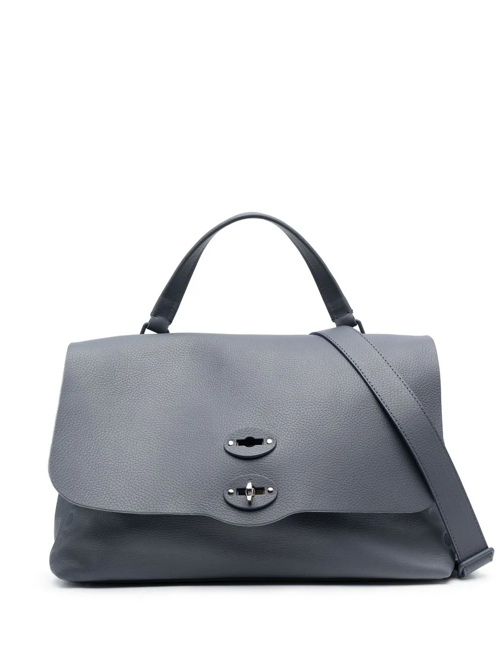 

Zanellato Postina leather tote bag - Blue