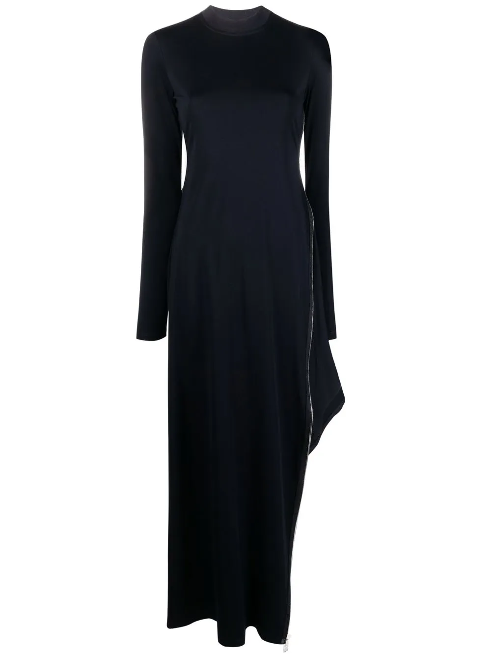 

JW Anderson asymmetric zip-detail dress - Blue