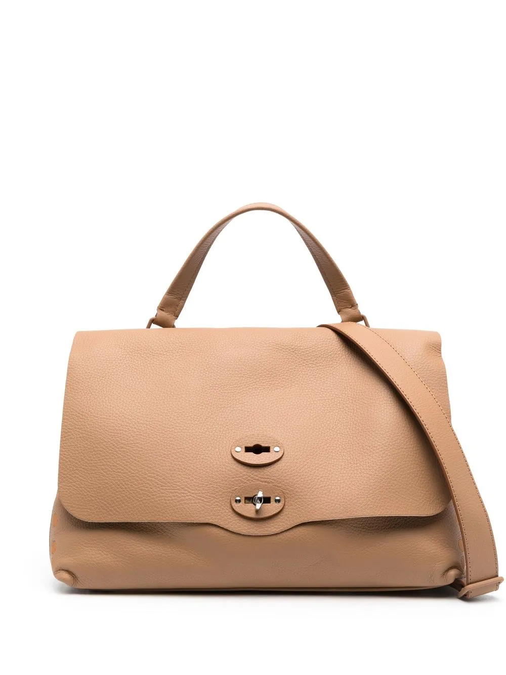 

Zanellato Postina leather tote bag - Brown