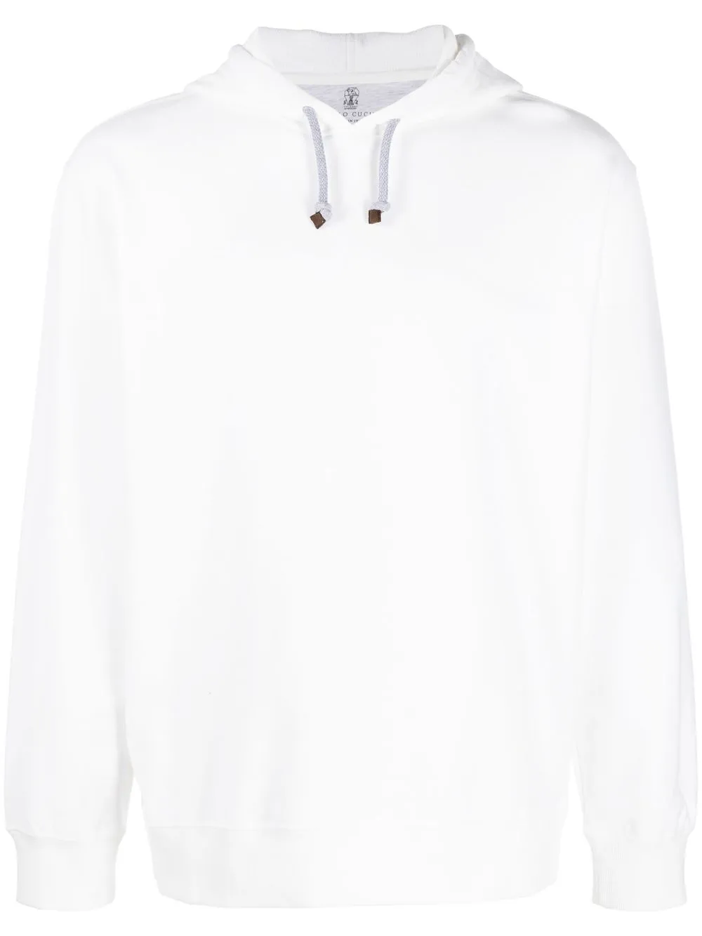 

Brunello Cucinelli drawstring long-sleeve hoodie - White