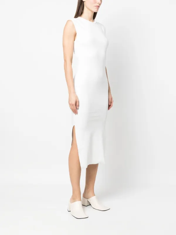 Thom Krom Open-Back Cotton Dress - White
