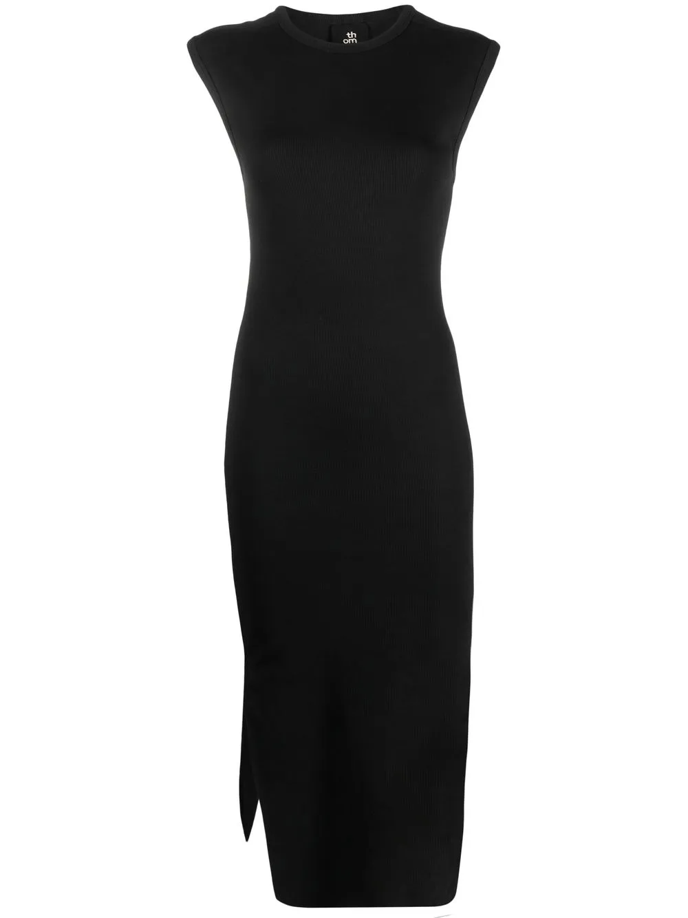Thom Krom slit midi dress - Black