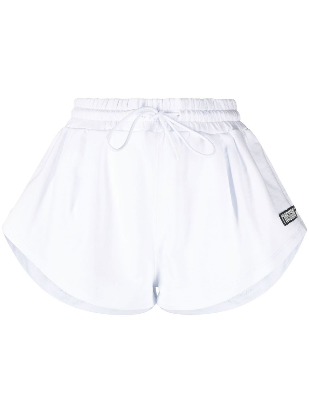 

MSGM curved hem track shorts - White