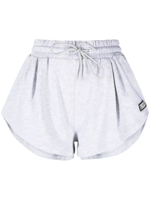 MSGM logo-patch drawstring cotton shorts
