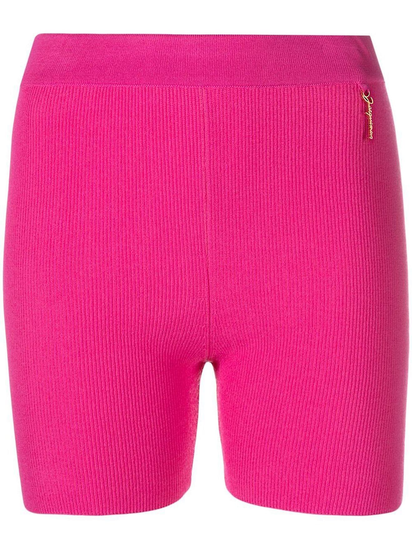 Jacquemus Le short Pralu knitted shorts pink MODES