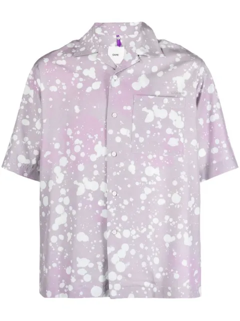 OAMC Kurt splatter short-sleeve shirt