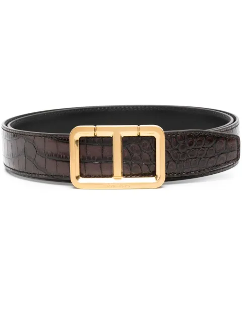 TOM FORD buckle-fastening leather belt