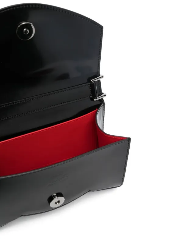 Christian Louboutin正規品/関税送料込み ルビーラ shoulder bag CHRISTIAN LOUBOUTIN Loubila rubber-trimmed textured-leather