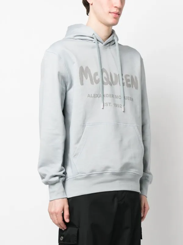 Alexander mcqueen cheap hoodie grey