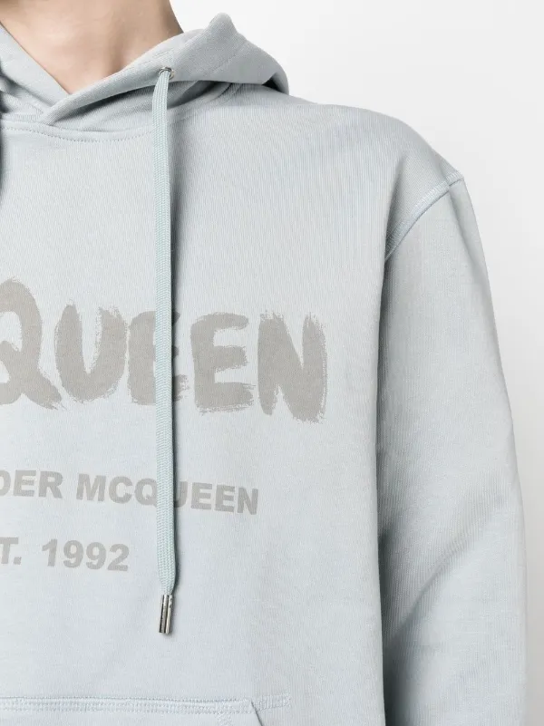 Grey alexander mcqueen hoodie sales