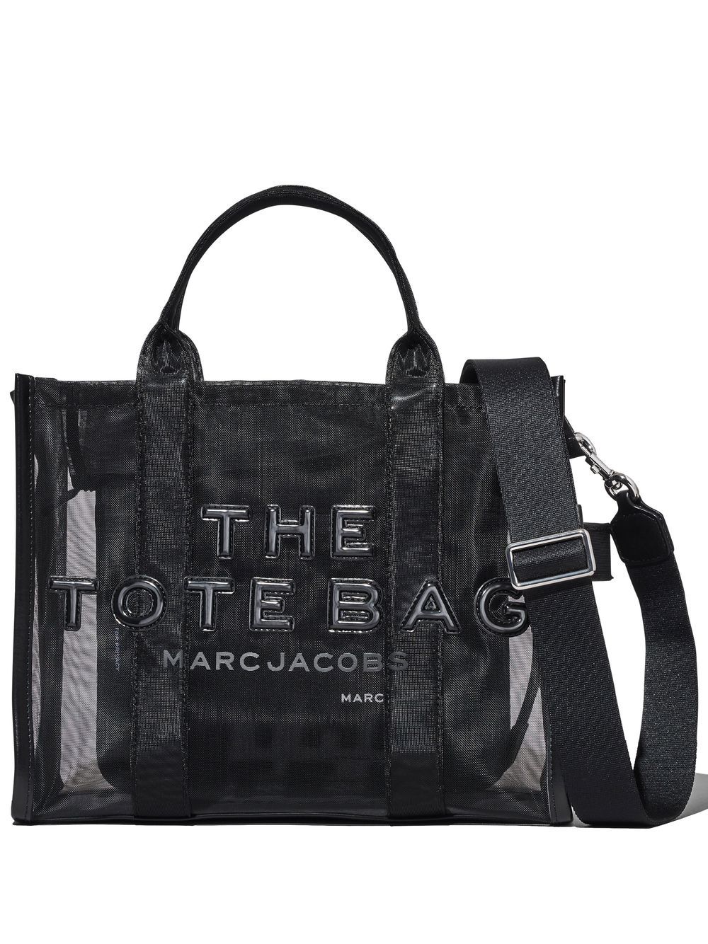 Shop Marc Jacobs The Medium Mesh Tote Bag In Black