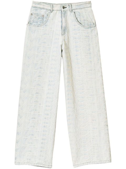 Marc Jacobs monogram-pattern denim pants