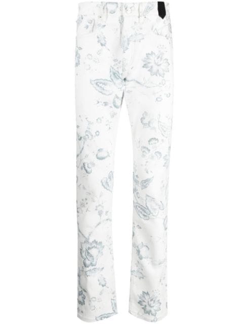 ERDEM Oliver floral-print jeans