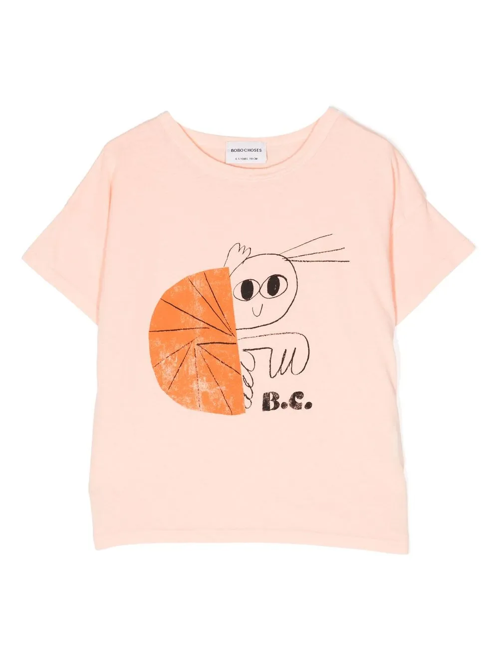 

Bobo Choses playera manga corta con estampado gráfico - Naranja