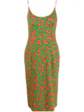 Moschino graphic-print midi dress - Red