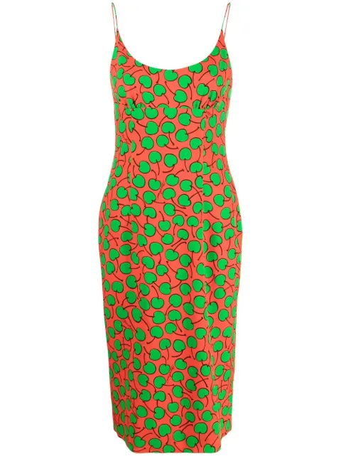 Moschino graphic-print midi dress