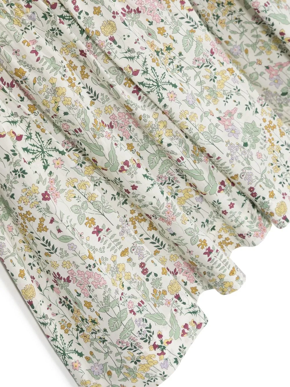 Floral-Print Pleated Dress