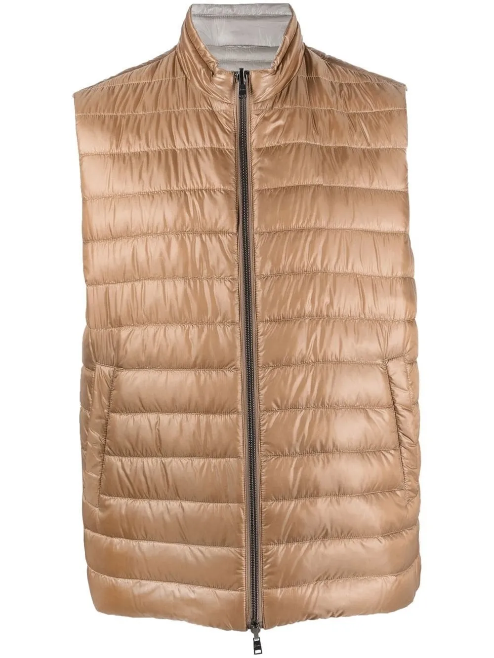 

Herno reversible padded down gilet - Brown