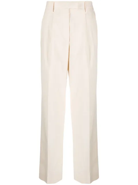 Prada pressed-crease tailored trousers 