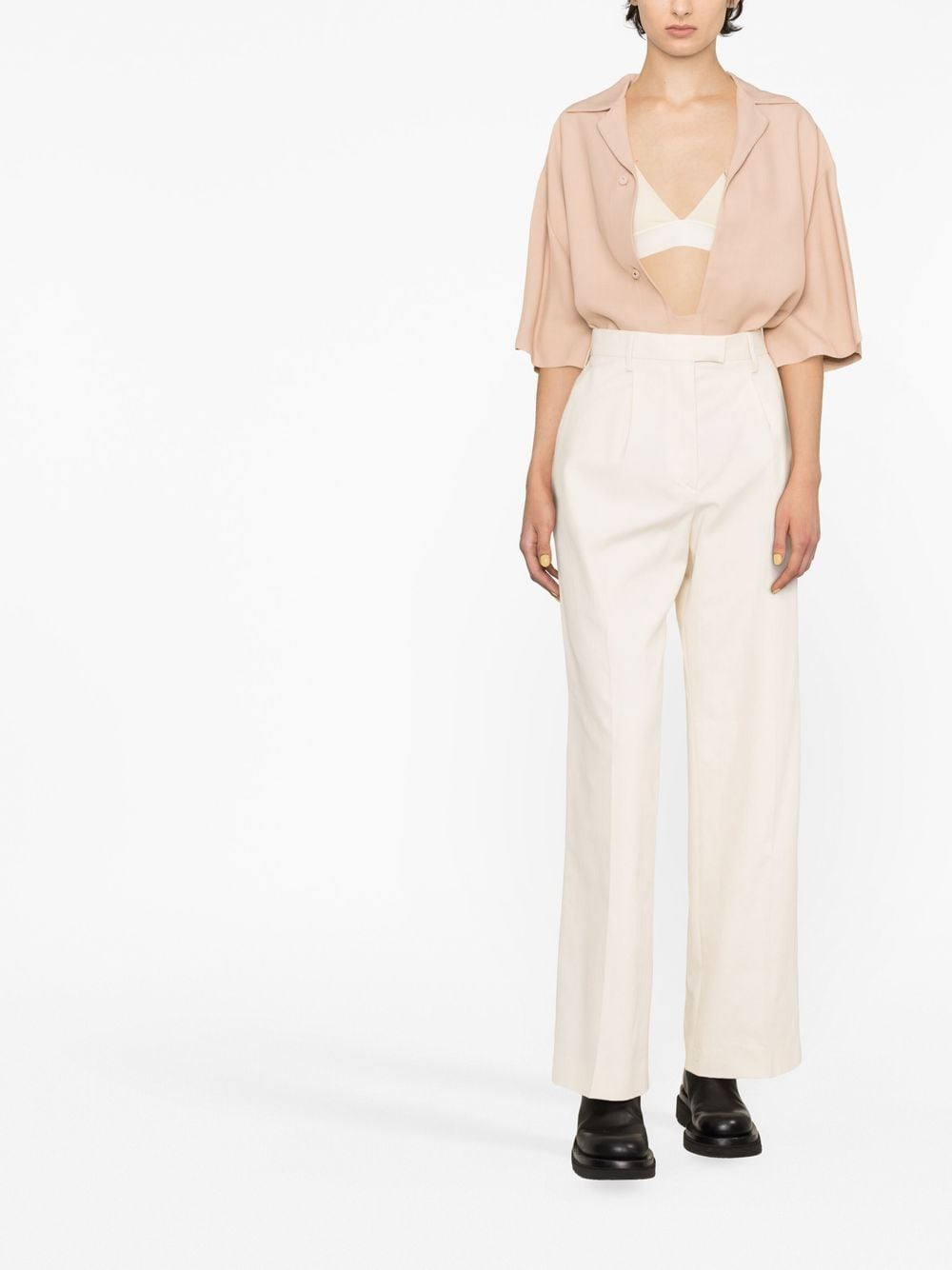 Prada Geplooide pantalon - Beige