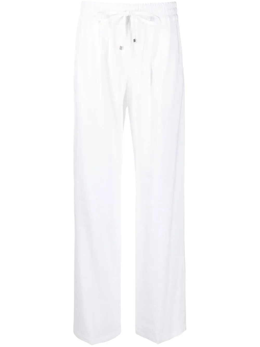 

Kiton pantalones con tiro alto y cordones en la pretina - Blanco