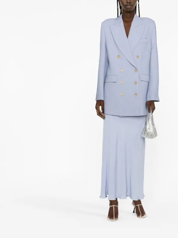 【送料&関税込】Khaite Balton Double-breasted Blazer KHAITE The Balton double-breasted Blazer | Neutrals | FARFETCH