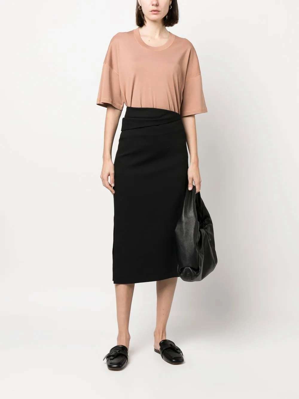Lemaire T-shirt met ronde hals - Beige