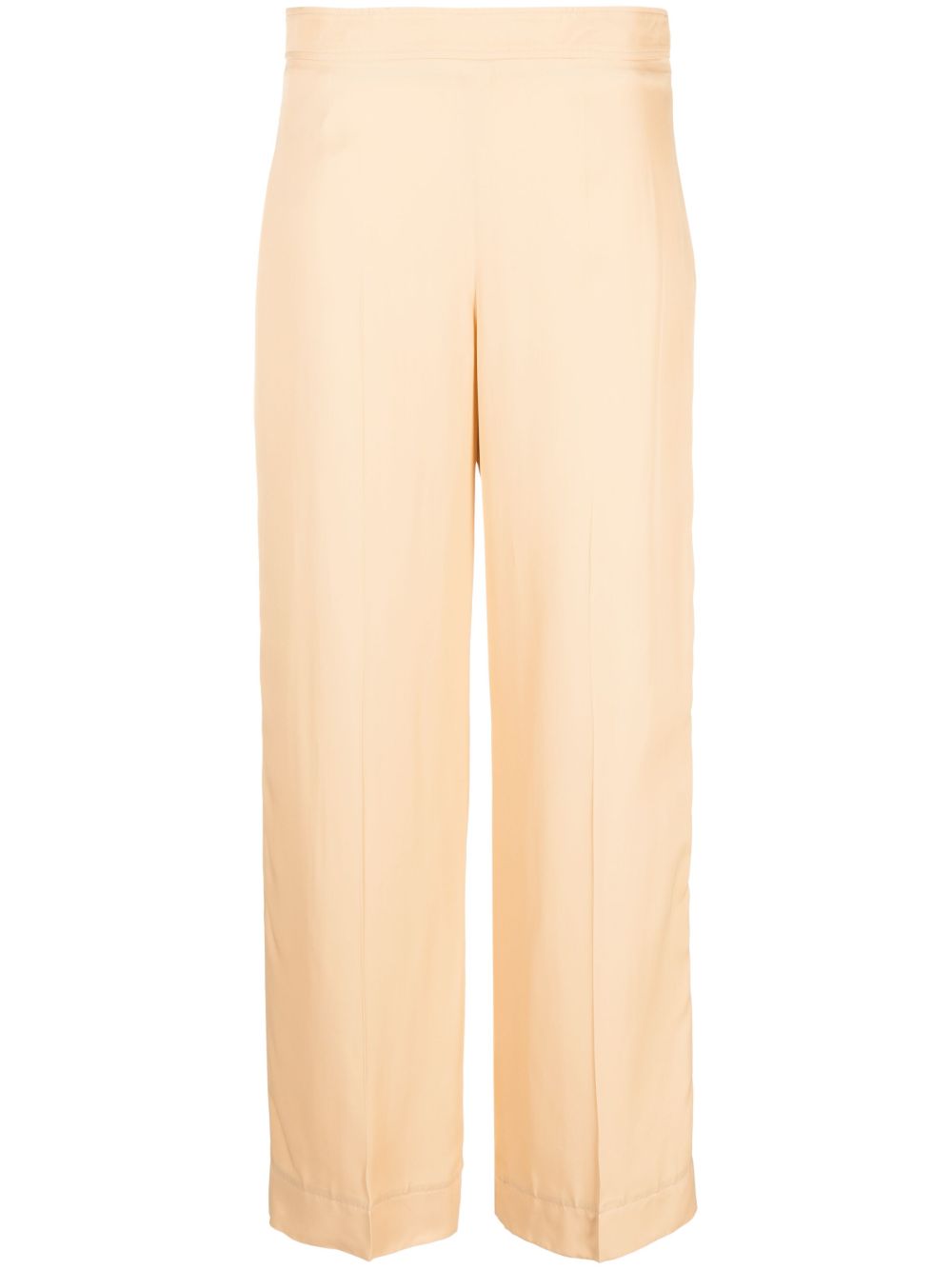 high-waist wide-leg trousers