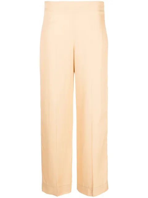 Jil Sander High-Waist-Hose mit weitem Bein
