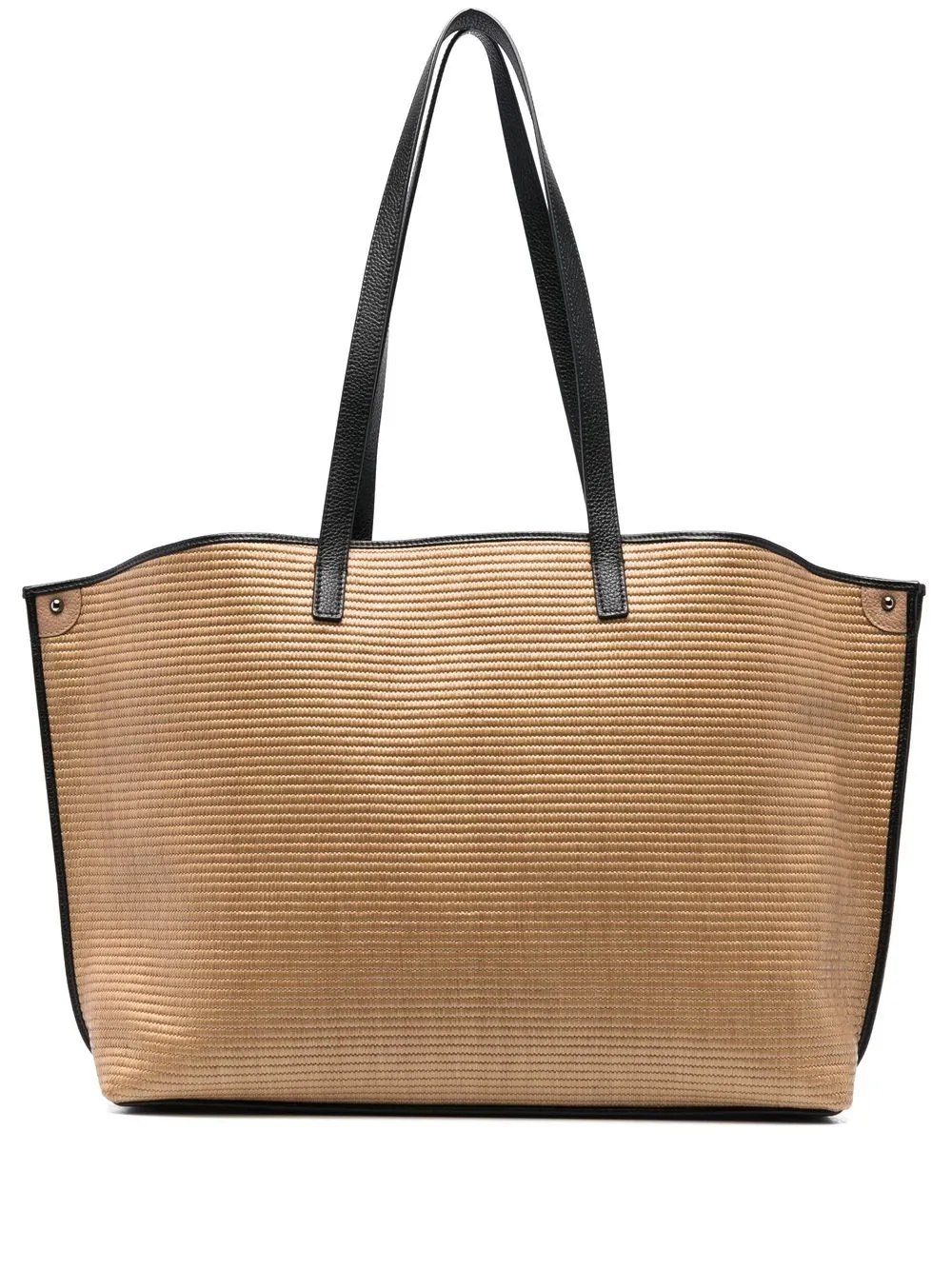 

Akris woven-wicker tote bag - 439 CAMEL/BLACK