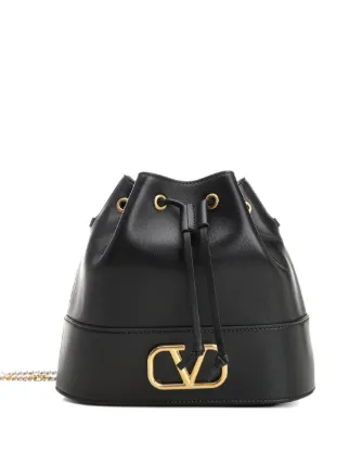 ヴァレンティノ　Vロゴ　カーフスキン バケットバッグ VALENTINO - ヴァレンティノ Vロゴ カーフスキン バケットバッグの通販