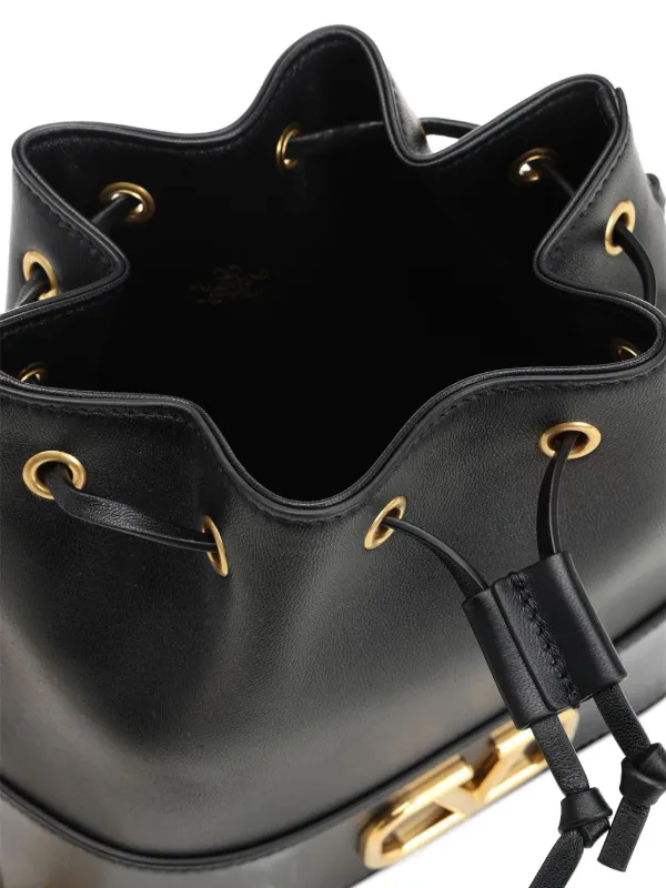 VALENTINO パーティバッグ 冠婚葬祭 合皮 ブラック ゴールド C35 ジャンニ バレンチノ トートバッグ レディース ブラック GIANNI