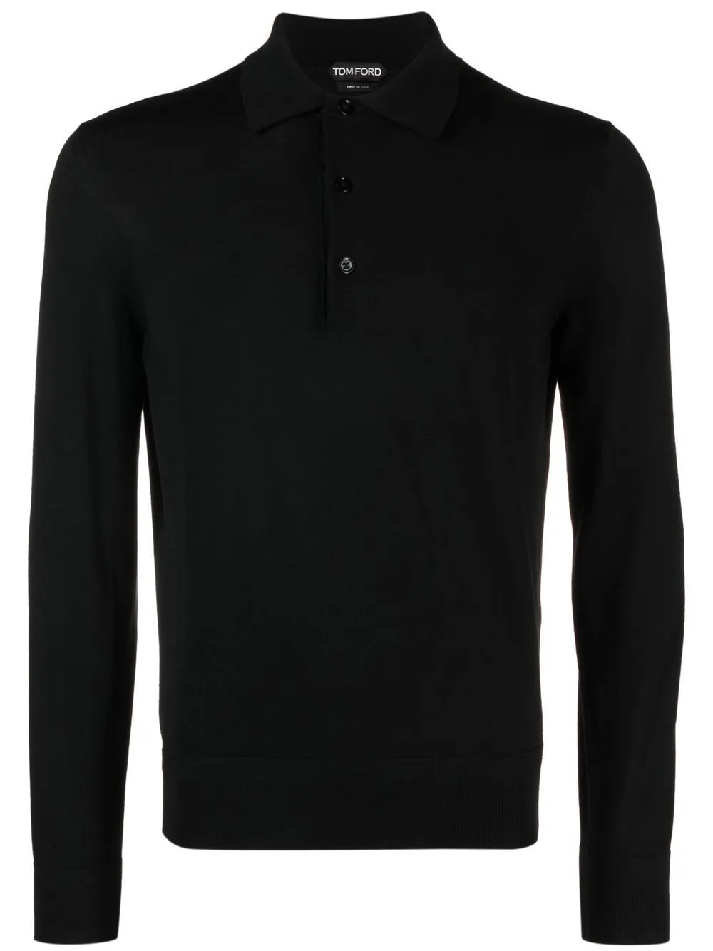 Tom Ford Long Sleeve Dress Shirt In Black