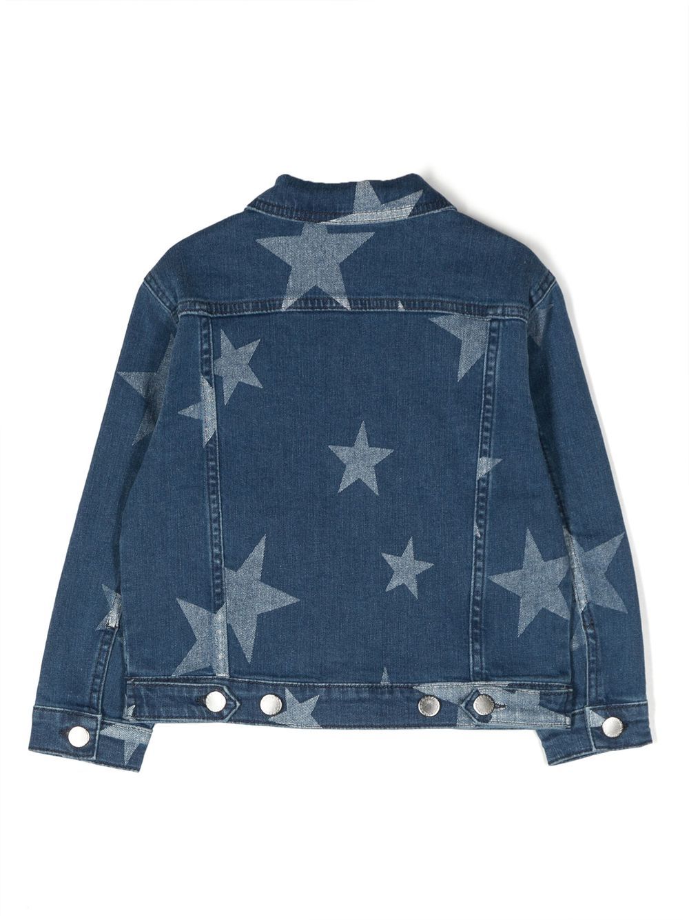 Stella McCartney Kids star-print denim jacket - Blauw