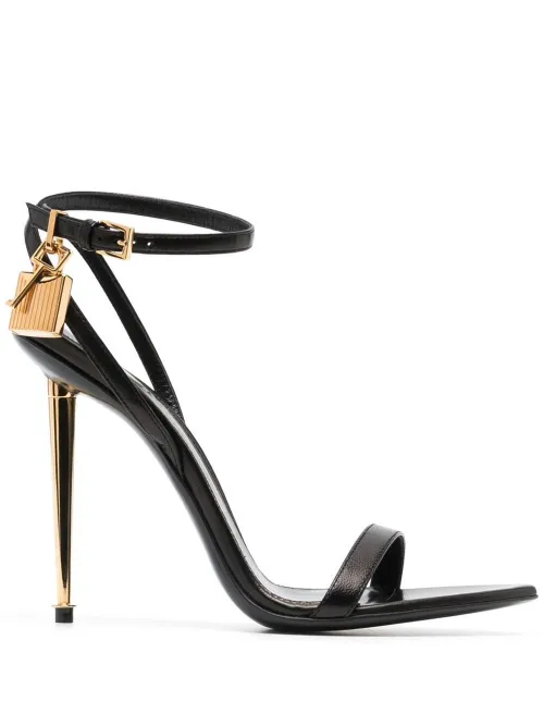 Sandales Padlock en cuir 105 mm - TOM FORD - Modalova