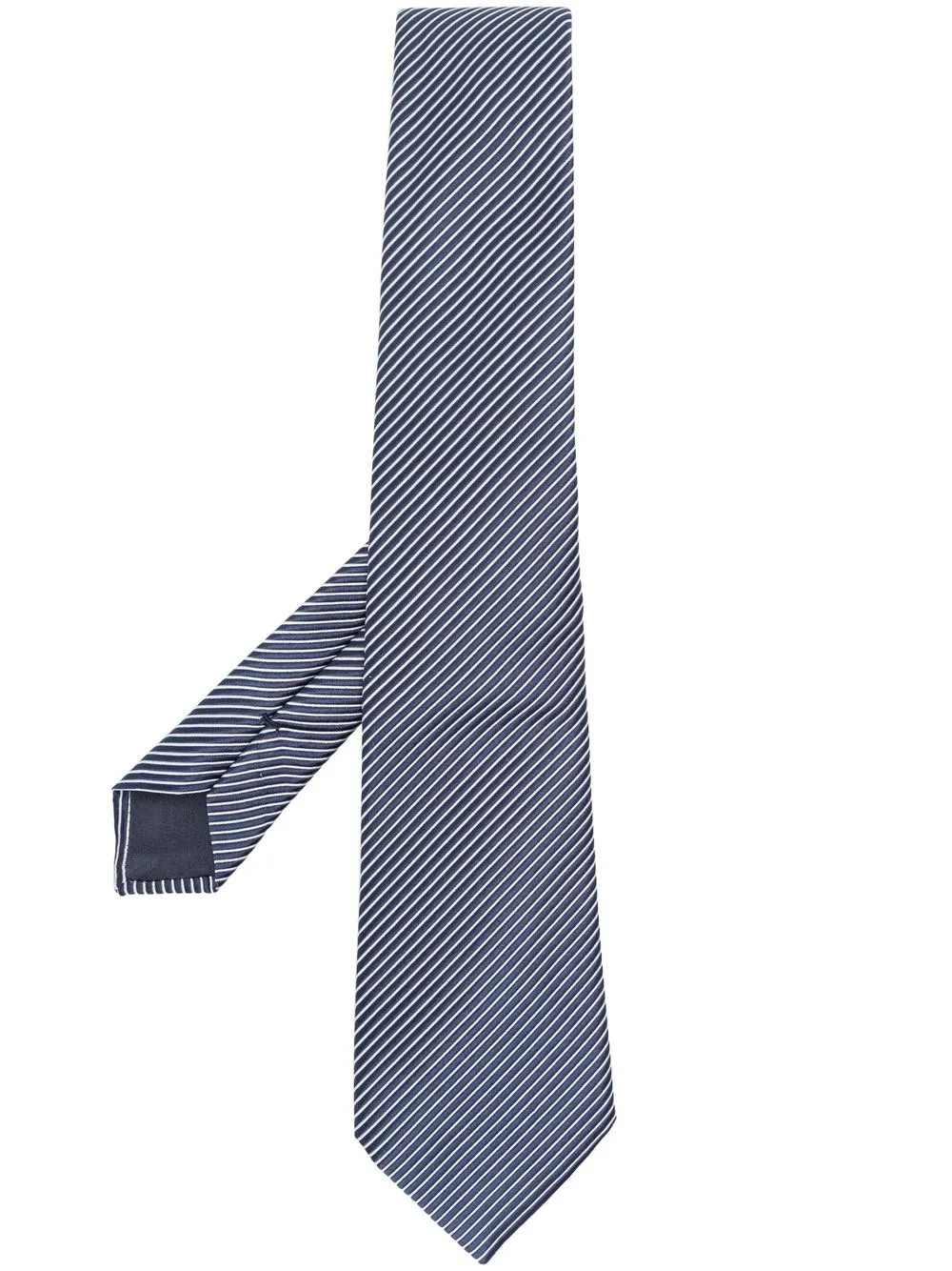 

Giorgio Armani diagonal-stripe pointed tie - Blue