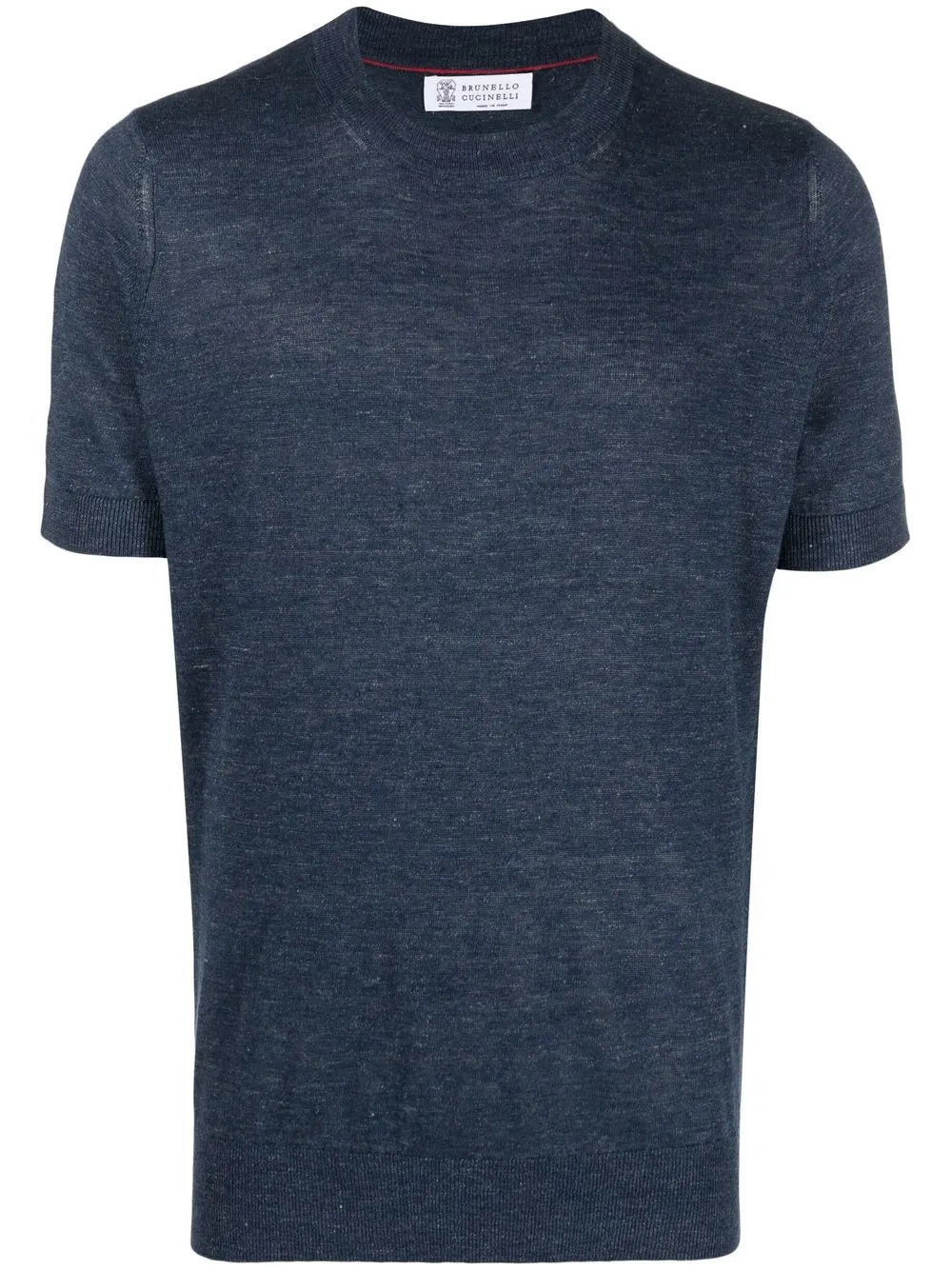 

Brunello Cucinelli playera tejida fino - Azul