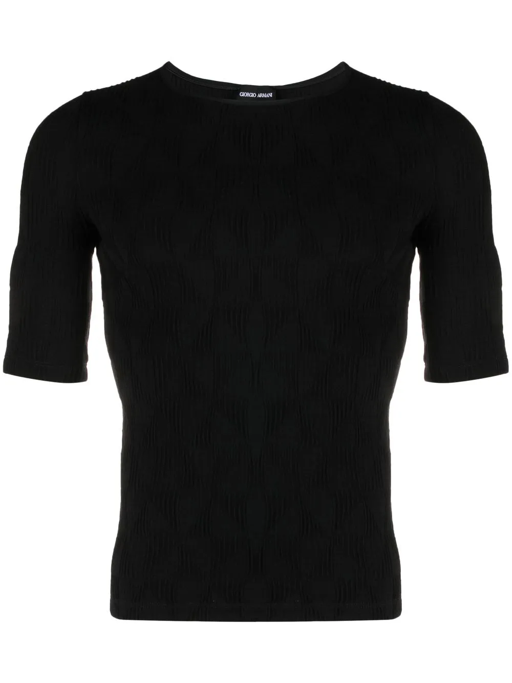 

Giorgio Armani jacquard jersey T-shirt - Black