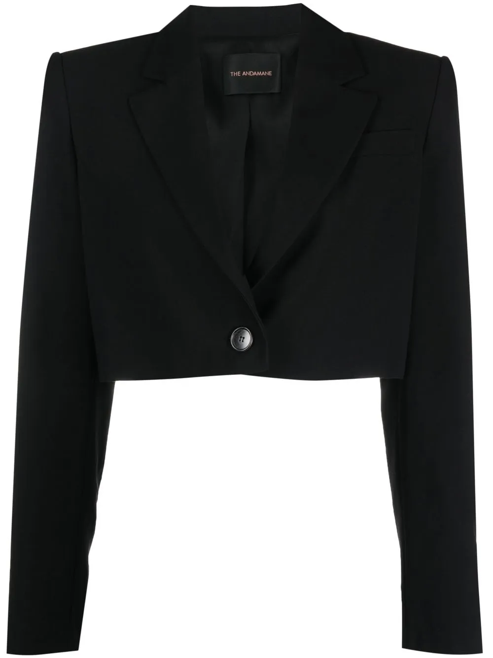 

THE ANDAMANE tailored cropped blazer - Black