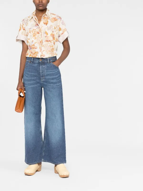 Chloé high-rise wide-leg Jeans - Farfetch