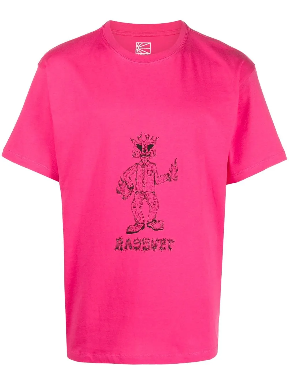 

PACCBET logo print short-sleeve T-shirt - Pink