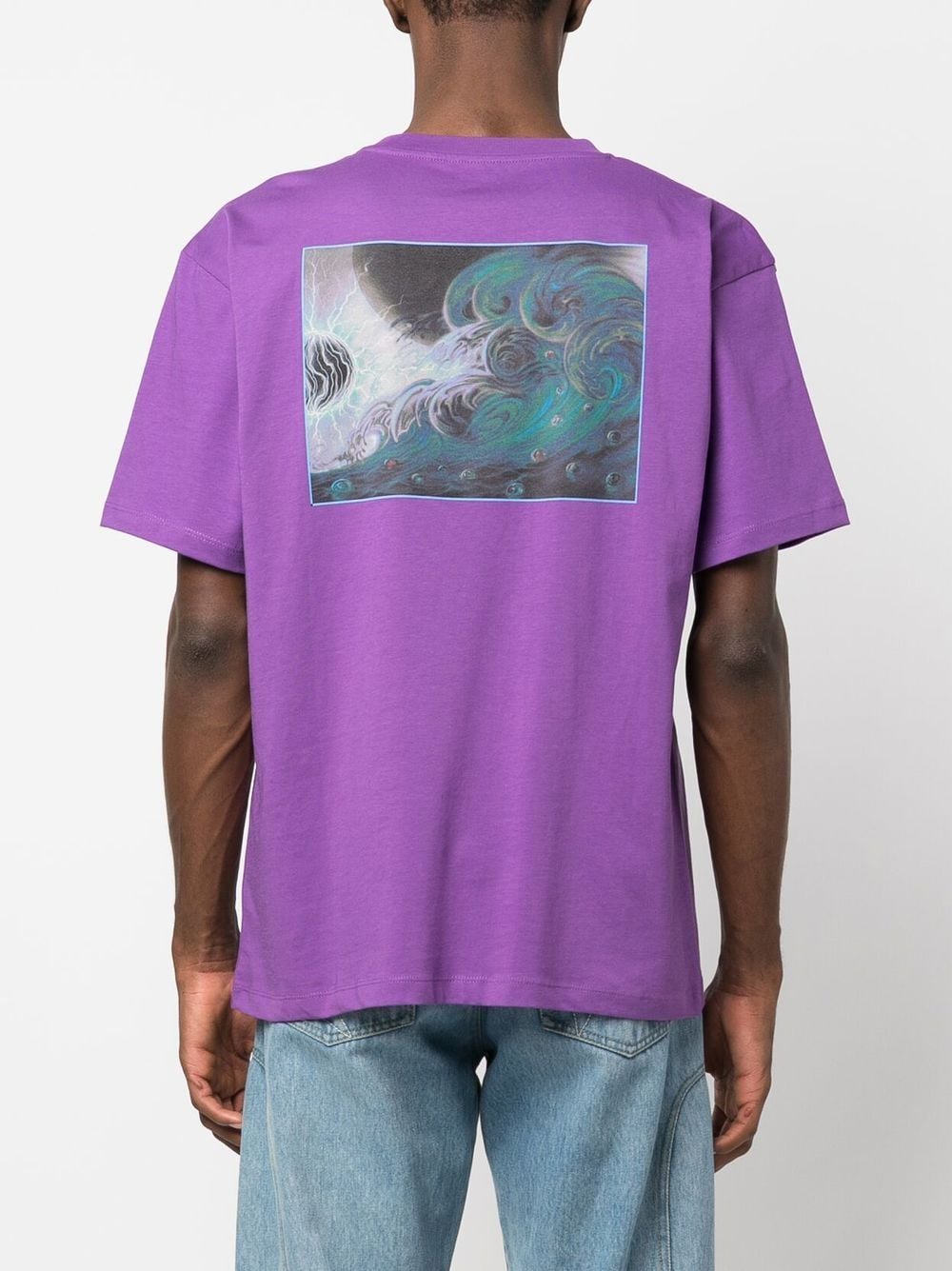Shop Paccbet Graphic Print Short-sleeve T-shirt In Violett