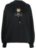 GCDS graphic-print cotton hoodie - Black
