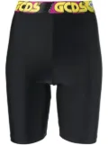 GCDS knee-high legging shorts - Black