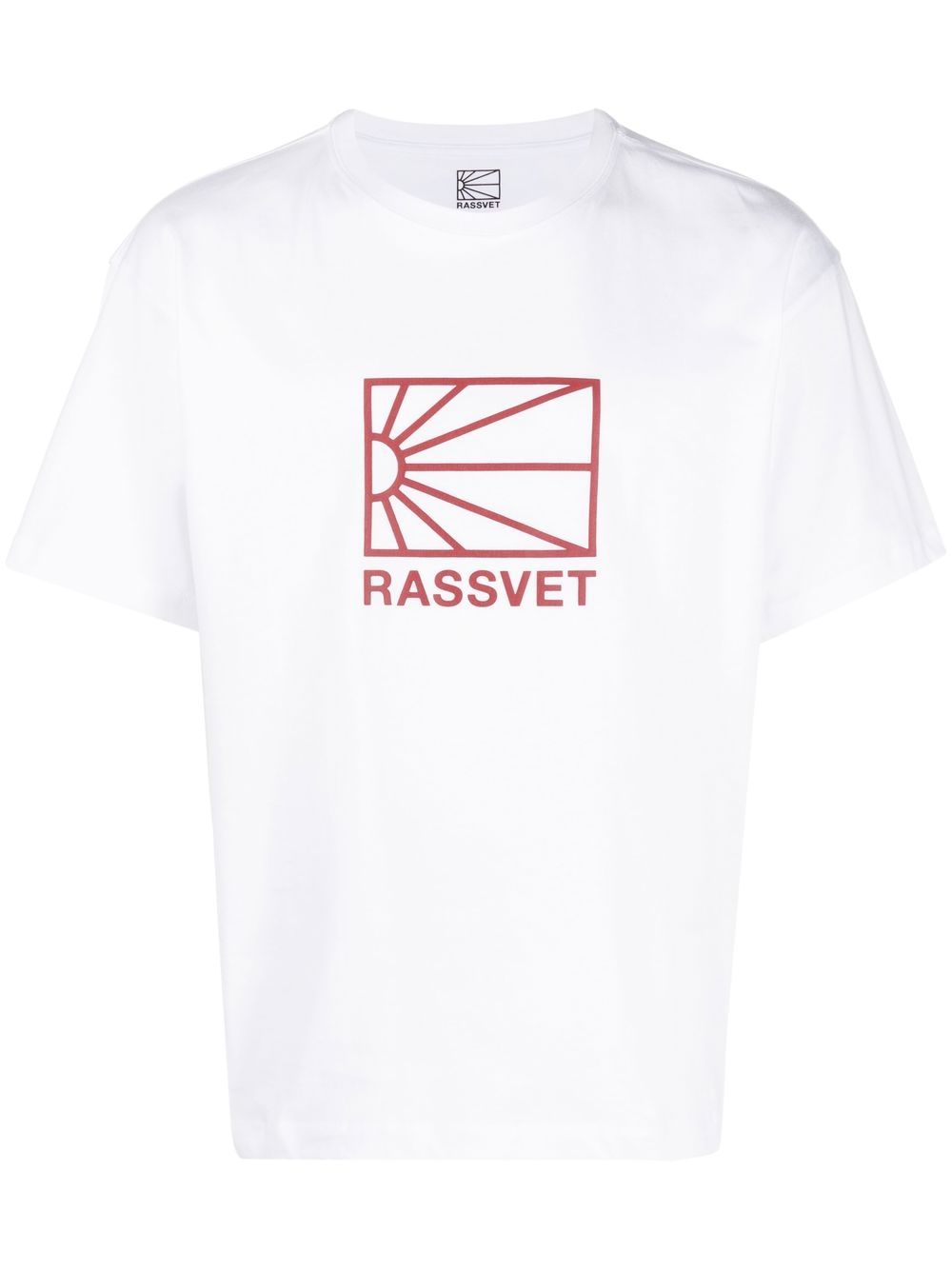 

PACCBET logo print short-sleeve T-shirt - White