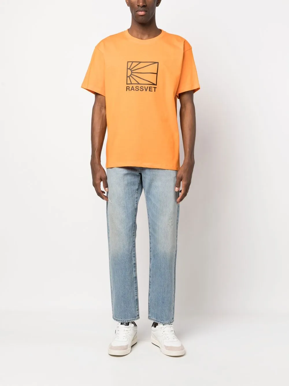 

PACCBET logo print short-sleeve T-shirt - Orange