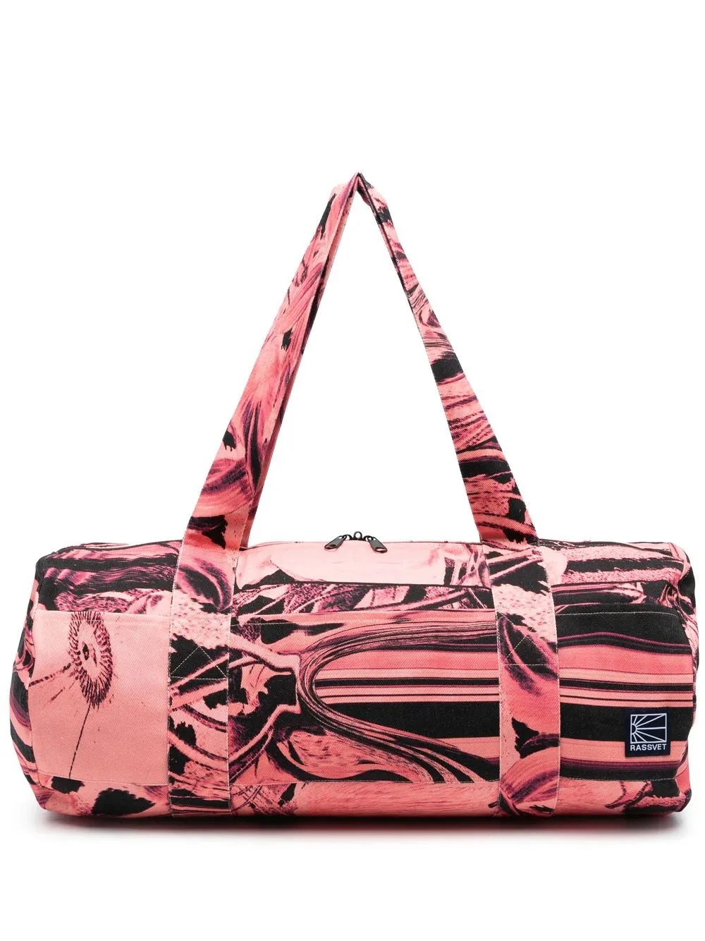 

PACCBET bolsa cilíndrica con estampado gráfico - Rosado